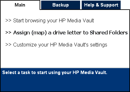 HP Media Vault Welcome